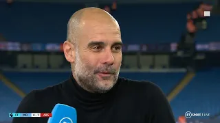 "Game by game and we will see what happens." Guardiola remaining coy about Man City's title chances