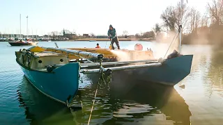 Power Washing My FILTY Boat! Which was LEFT at Anchor for 10 YEARS!  | Wildling Sailing