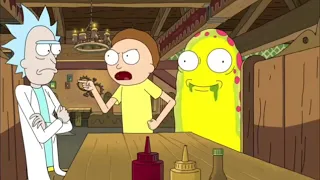 Rick and morty escenas del rey frijol y Rick drogado