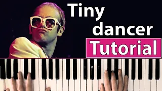 Como tocar "Tiny dancer"(Elton John) - Piano tutorial, partitura y mp3