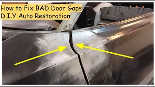 How to Fix  BAD Door / Panel Gaps & Metal Finish -  DIY Auto Resoration