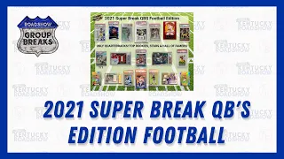 2021 Super Break QB's Edition Football - 10 Box Case Break #1