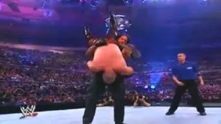 Undertaker Chokeslam and Tombstone On Kane