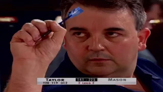 Phil Taylor's First 9 Dart Finish