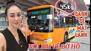 TUYỆT VỜI XE BUS TỪ NỘI BÀI VỀ SÁT HỒ GƯƠM 45k. SẠCH SẼ MÁT LẠNH