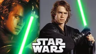 Why Anakin Skywalker Didn't Use a GREEN Lightsaber - Star Wars Explained