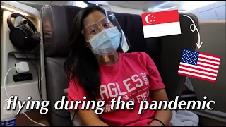 FLYING 27 HOURS DURING THE CORONAVIRUS PANDEMIC (Singapore to USA)