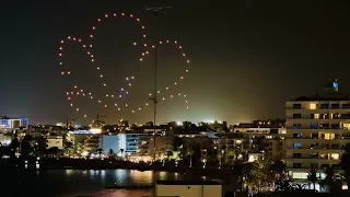 Evissa (Ibiza) 2022 Drone Show Time-lapse