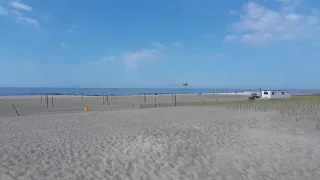 Low Flying chinook Helicopter At Long Beach Long Island