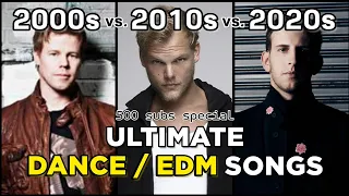 Ultimate Dance / EDM Songs: 2000s vs 2010s vs 2020s