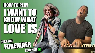 I Want To Know What Love Is Foreigner Easy Beginner Piano Lesson Tutorial - Learn To Play With Shawn