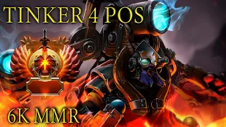 ТИНКЕР САППОРТ на 6к ММР! Основная БОЕВАЯ ЕДИНИЦА! Tinker 4 pos (ft Ksander_doto)