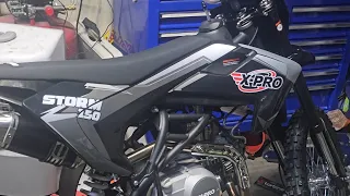 unboxing the new 2023 xpro Storm 150cc dirt bike. Mr. Bentleys upgrade has arrived!!!