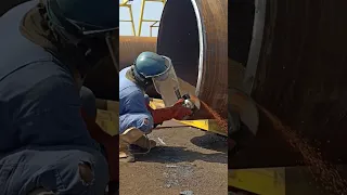 Bevel grinding in pipe tubular