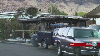 Investigation underway into massive house fire in Waianae that left woman in critical condition