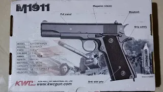 Deep Review and Shoots Test of KWC M1911 Full Metal 4.5mm CO2 Gas Blowback