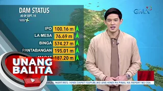 Tubig sa Angat reservoir, tuloy-tuloy ang pagtaas - Weather update today as of 7:12 a.m. ... | UB