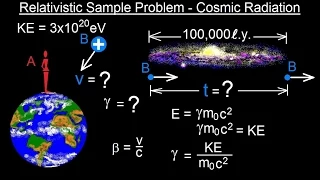 Physics 62  Special Relativity (38 of 43) Relativistic Sample Problem - Cosmic Radiation