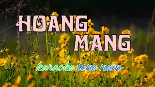 Karaoke Beat Chuẩn - Hoang Mang | Hồ Quỳnh Hương - Tone Nam (Dm)