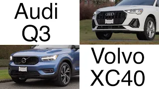 Audi Q3 VS Volvo XC40 Comparison // Battle of the premium SUVs