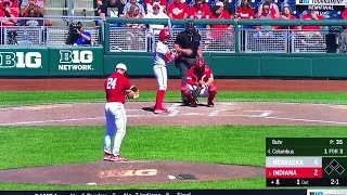 Josh Caron Home Run Nebraska Husker Baseball vs Indiana Big Ten Tournament 5/25/24