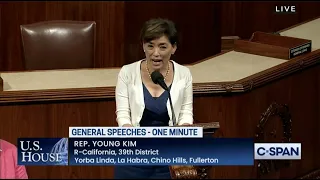 Rep. Young Kim Honors Dennis Salts from Buena Park on House Floor