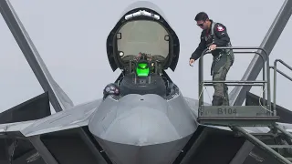 F-22 Raptor. Pilot Maj. Josh 'Cabo' Gunderson. 4K 60fps. Reno Air Races. 2022