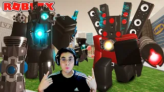 EL MEJORADO TITAN CAMERAMAN VS TITAN SPEAKERMAN INFECTADO EN ROBLOX | JehxTp