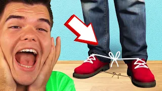 SHOELACE PRANK On My CLASSMATE! (Bad Guys At School)