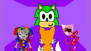 Green Sonic Apparition Wants Pomni & Gangle