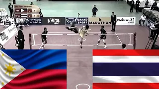 Sepak Takraw - Re-LIVE ! Philippines VS Thailand ! Semi Final Match ! REGU A