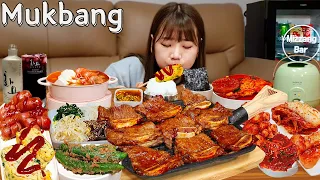 Sub)Real Mukbang- Korean Traditional Market's Home Meals 🍱  (15 Side Dishes) ASMR KOREAN FOOD