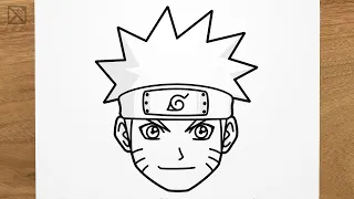 How to draw NARUTO UZUMAKI step by step, EASY