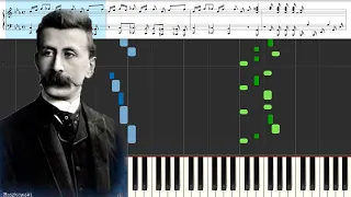 Moszkowski   Etude in F major, Op 72 No 6 - Piano Tutorial - Synthes
