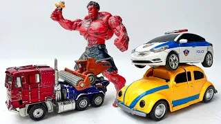 TRANSFORMERS Stopmotion Movie: Assemble the HULK, BUMBLEBEE, OPTIMUS PRIME | Lego Robbery Animation