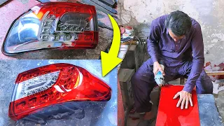 Car tail light cover replacement with amazing skill | Car tail light repairing with very basic tools