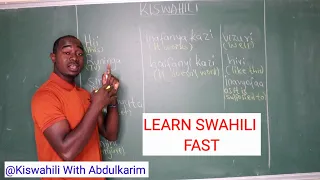 Learn Swahili fast: No memorization