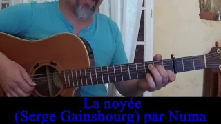 La noyée (Serge Gainsbourg) reprise guitare voix Carla Bruni, Anna Karina 1971