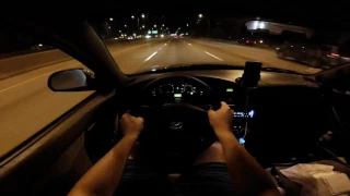 2005 Hyundai Elantra | Night Highway Ride | GoPro Session HD | Head POV | Testing new camera