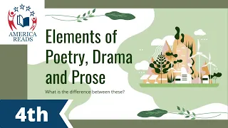 4th Grade The Difference Between a Poem, a Drama and a Prose | Arizona Academic Standard 4.RL.5