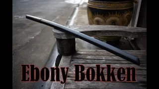 Tora Tactical : Ebony wood bokken making