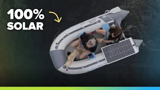 GOODBYE GAS! Make a SOLAR powered BOAT in 1 hour!