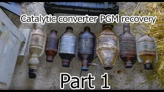 Catalytic Converter Platinum/Palladium Recovery, Part 1