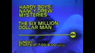 70s Ads Hardy Boys   Nancy Drew   Six Million Dollar Man   Curse of the Black Widow ABM Promo 1977 r