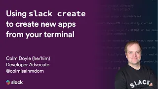 Using the Slack CLI to create a new app | Slack Platform | Slack
