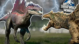 LARGEST MODDED BATTLE ROYALE YET!!! - Jurassic World Evolution | HD