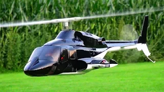 HofstettAir RC Scale Airwolf Helicopter Sunset Flight with theme Song