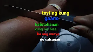 testing kung gaano katotohan kung may bisa ba ang mutya ng salsagan.