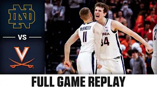 Notre Dame vs. Virginia Full Game Replay | 2023-24 ACC Men’s Basketball