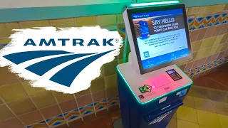 Buying a Ticket for the AMTRAK Pacific Surfliner Train from a Kiosk
